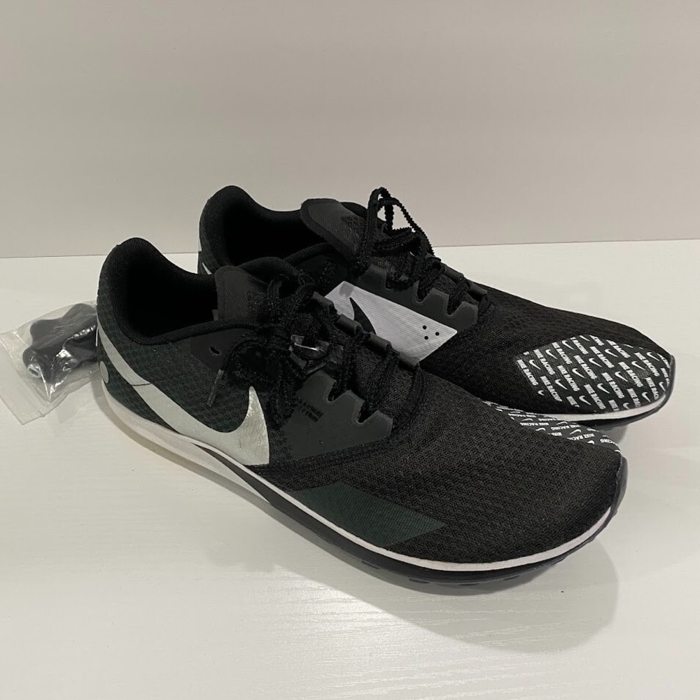 Nike Rival XC Men's Size 10.5 Black Silver Cross-Country Spikes New Without Box